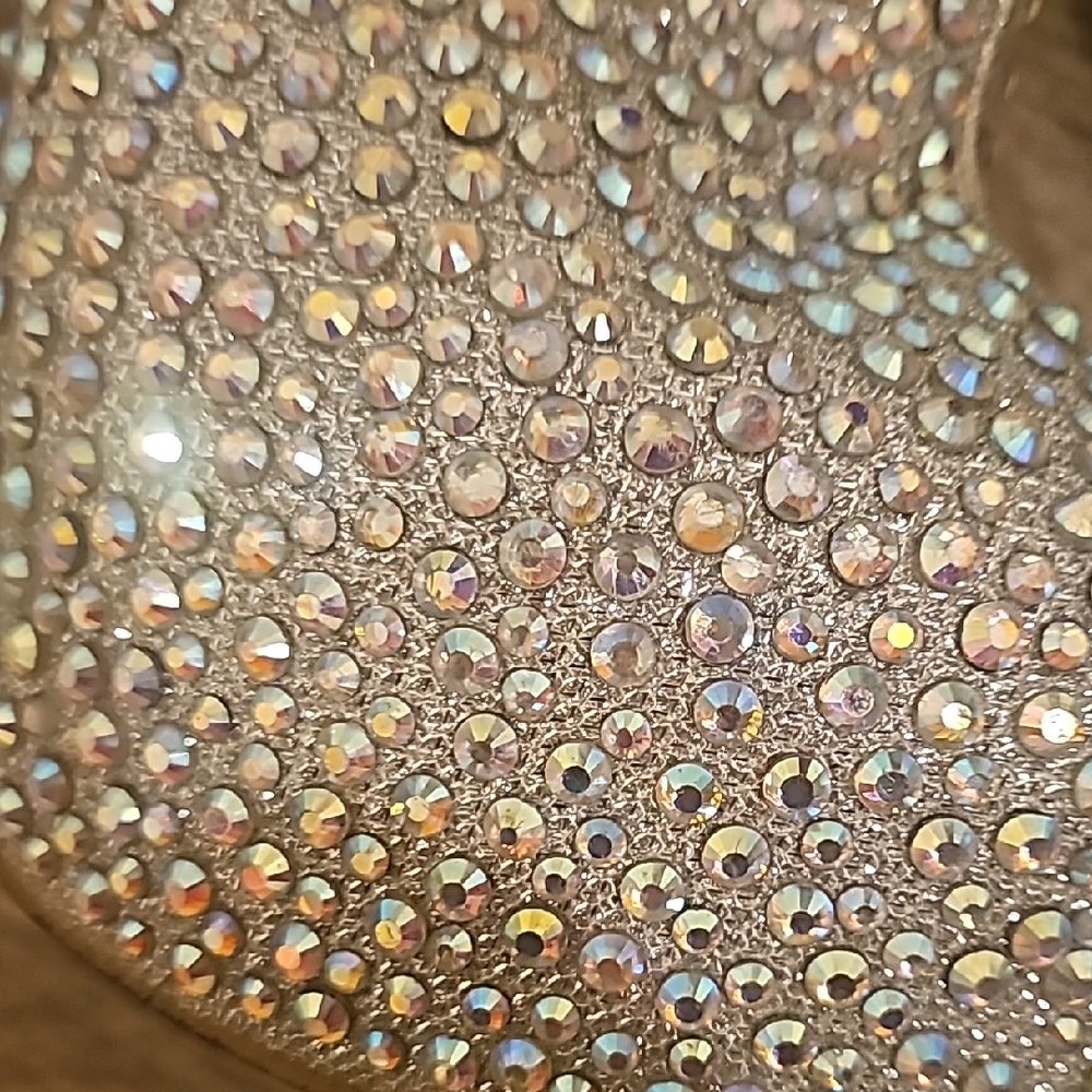 Sparkling Rhinestone Platform 6 Inch Ankle Booties - Picture 5 of 6
